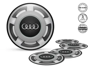 Audi Nabenaufkleber Ausgabe Individuelles Dome-Design